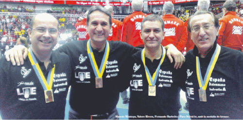 Paco Seirul-lo, Valero Rivera, Montoya y Barbeito - Mundial Balonmano 2011 - www.educaciofisica.com
